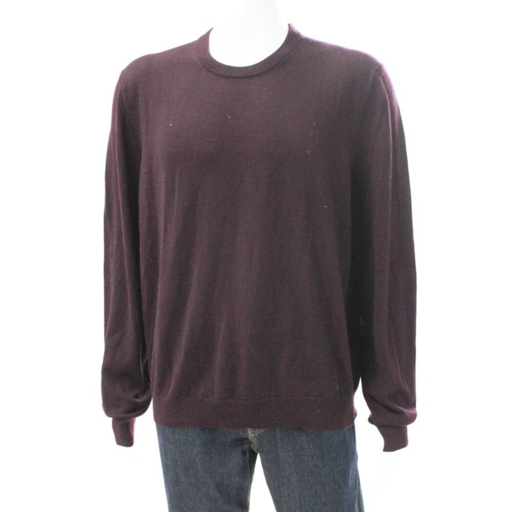 The Men's Store at Bloomingdale's Mens Pullover Merino Wool Purple Size XL